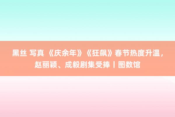 黑丝 写真 《庆余年》《狂飙》春节热度升温，赵丽颖、成毅剧集受捧丨图数馆
