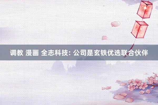 调教 漫画 全志科技: 公司是玄铁优选联合伙伴